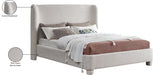 Penny Boucle Fabric Queen Bed Cream - B1206Cream-Q