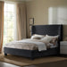 Penny Chenille Fabric King Bed Black - B1207Black-K