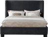 Penny Chenille Fabric King Bed Black - B1207Black-K