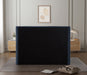 Penny Chenille Fabric King Bed Blue - B1207Navy-K