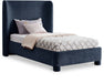 Penny Chenille Fabric Twin Bed Blue - B1207Navy-T