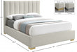 Pierce Linen Textured Full Bed Beige - PierceBeige-F