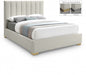 Pierce Linen Textured Full Bed Beige - PierceBeige-F