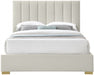 Pierce Linen Textured Full Bed Beige - PierceBeige-F