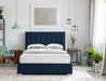 Pierce Linen Textured King Bed Blue - PierceNavy-K