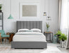 Pierce Linen Textured King Bed Grey - PierceGrey-K