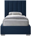 Pierce Linen Textured Twin Bed Blue - PierceNavy-T