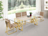 Pierre Gold Dining Table Gold - 714-T