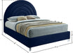 Rainbow Velvet King Bed Blue - RainbowNavy-K