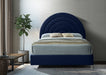 Rainbow Velvet King Bed Blue - RainbowNavy-K