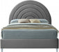 Rainbow Velvet King Bed Grey - RainbowGrey-K