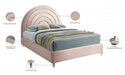 Rainbow Velvet King Bed Pink - RainbowPink-K