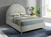 Rainbow Velvet Queen Bed Cream - RainbowCream-Q