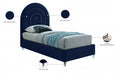 Rainbow Velvet Twin Bed Blue - RainbowNavy-T