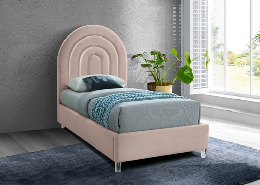 Rainbow Velvet Twin Bed Pink - RainbowPink-T