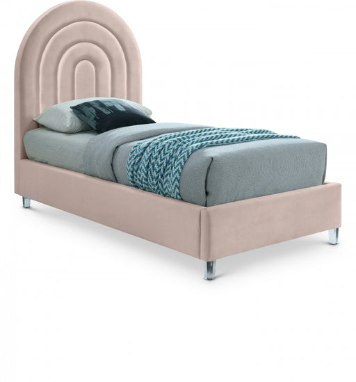 Rainbow Velvet Twin Bed Pink - RainbowPink-T