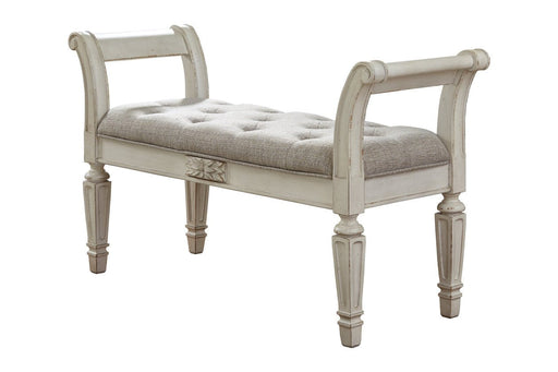 Realyn Antique White Accent Bench - A3000157 - Gate Furniture