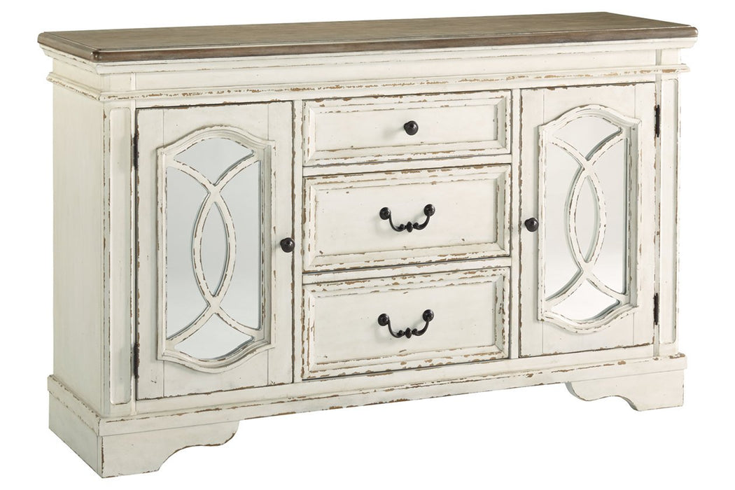 Realyn Chipped White Dining Server - D743-60 - Gate Furniture