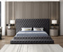 Revel Velvet King Bed (3 Boxes) Grey - RevelGrey-K