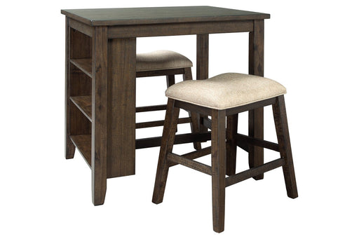 Rokane counter height discount dining room table set