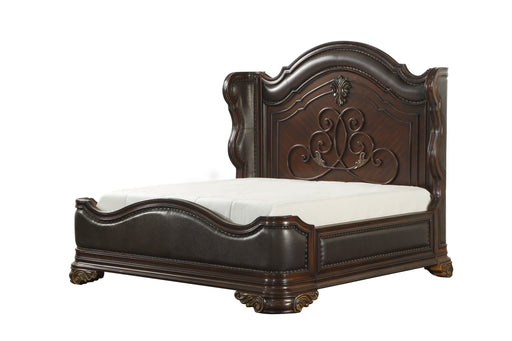 Royal Highlands Rich Cherry Queen Panel Bed - 1603-1 - Gate Furniture