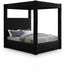 Royal Velvet Queen Bed (4 Boxes) Black - RoyalBlack-Q