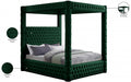 Royal Velvet Queen Bed (4 Boxes) Green - RoyalGreen-Q