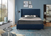 Royce Linen Textured Full Bed (3 Boxes) Blue - RoyceNavy-F