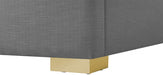 Royce Linen Textured Full Bed (3 Boxes) Grey - RoyceGrey-F