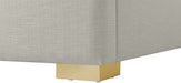 Royce Linen Textured King Bed (3 Boxes) Beige - RoyceBeige-K