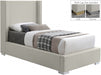 Royce Linen Textured Twin Bed (3 Boxes) Beige - RoyceBeige-T