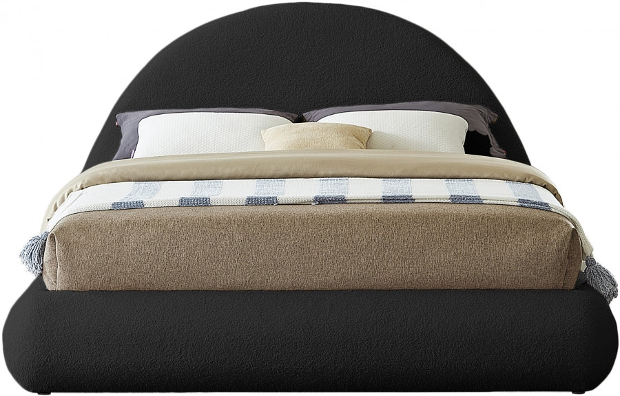 Rudy Teddy Fabric Full Bed Black - RudyBlack-F