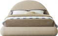 Rudy Teddy Fabric King Bed Beige - RudyBeige-K