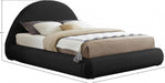 Rudy Teddy Fabric Queen Bed Black - RudyBlack-Q