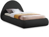 Rudy Teddy Fabric Twin Bed Black - RudyBlack-T