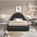 Rudy Teddy Fabric Twin Bed Black - RudyBlack-T