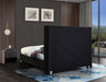 Savan Velvet Full Bed Black - SavanBlack-F