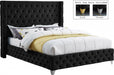 Savan Velvet Full Bed Black - SavanBlack-F