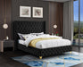 Savan Velvet Full Bed Black - SavanBlack-F