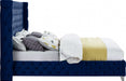 Savan Velvet Full Bed Blue - SavanNavy-F