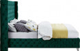 Savan Velvet King Bed Green - SavanGreen-K