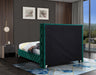 Savan Velvet King Bed Green - SavanGreen-K