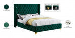 Savan Velvet King Bed Green - SavanGreen-K