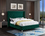 Savan Velvet King Bed Green - SavanGreen-K