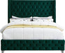 Savan Velvet King Bed Green - SavanGreen-K