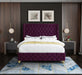 Savan Velvet King Bed Purple - SavanPurple-K