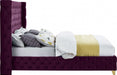 Savan Velvet King Bed Purple - SavanPurple-K