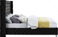 Savan Velvet Queen Bed Black - SavanBlack-Q