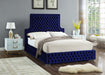 Sedona Velvet King Bed Blue - SedonaNavy-K