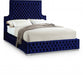 Sedona Velvet King Bed Blue - SedonaNavy-K